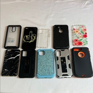 10 Black and Blue Protective Phone Cases